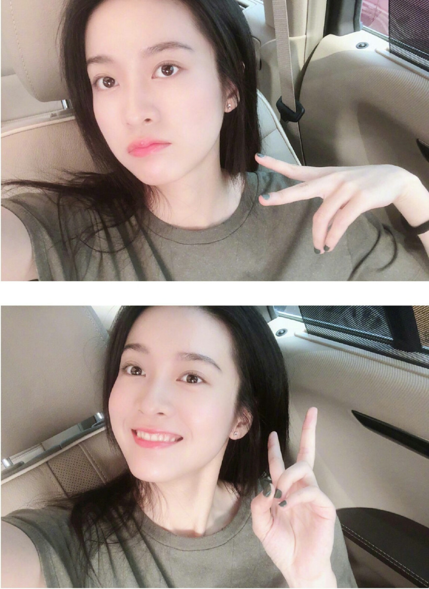 张雪迎搞怪表情包 (张雪迎晒自拍托腮微笑甜美乖巧)