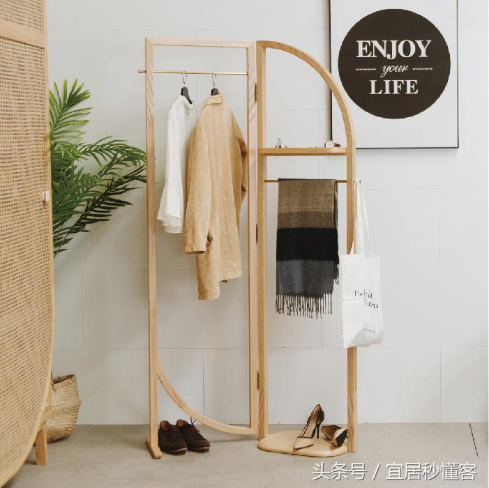 可移动衣帽架落地卧室网红款1.2米,衣帽架小户型设计