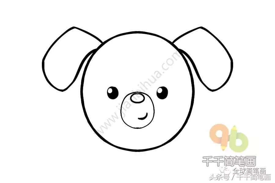 儿童简笔画入门动物0-3岁最简单的,圆形动物简笔画