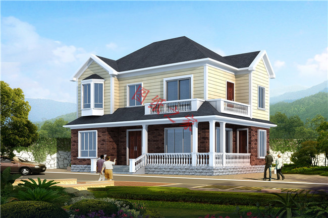 50套农村两层别墅效果图,十款经典农村二层半别墅效果图