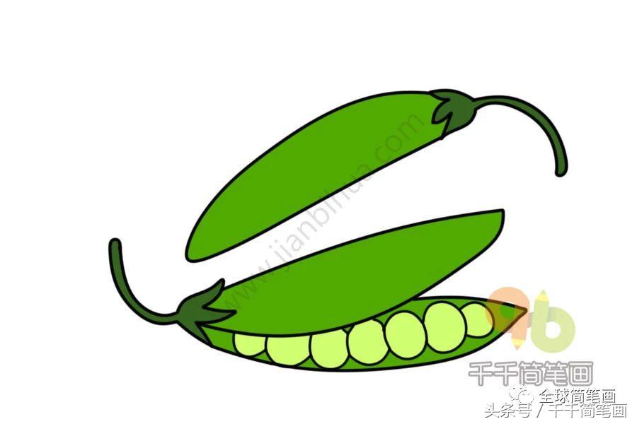 儿歌多多蔬菜水果简笔画,我最喜欢的蔬菜水果简笔画