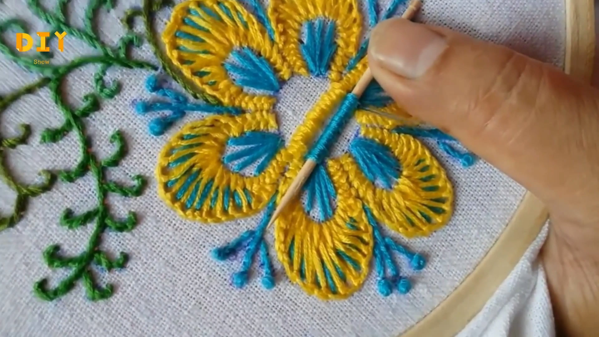 绣花刺绣初学者教程,手工绣花刺绣教程视频