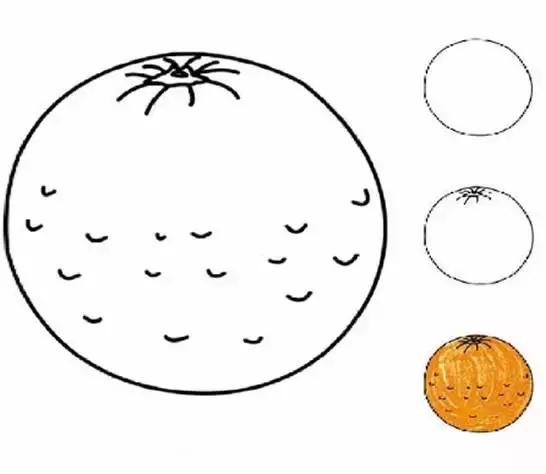 手账本简笔画可爱教程新手,6-12岁儿童绘画简笔画水果