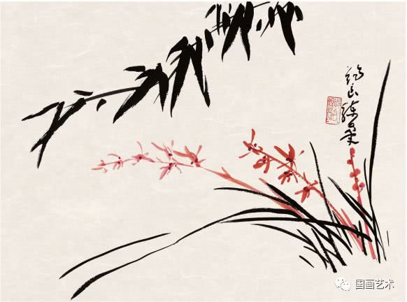 国画兰花的花头的画法,国画兰花画法小视频