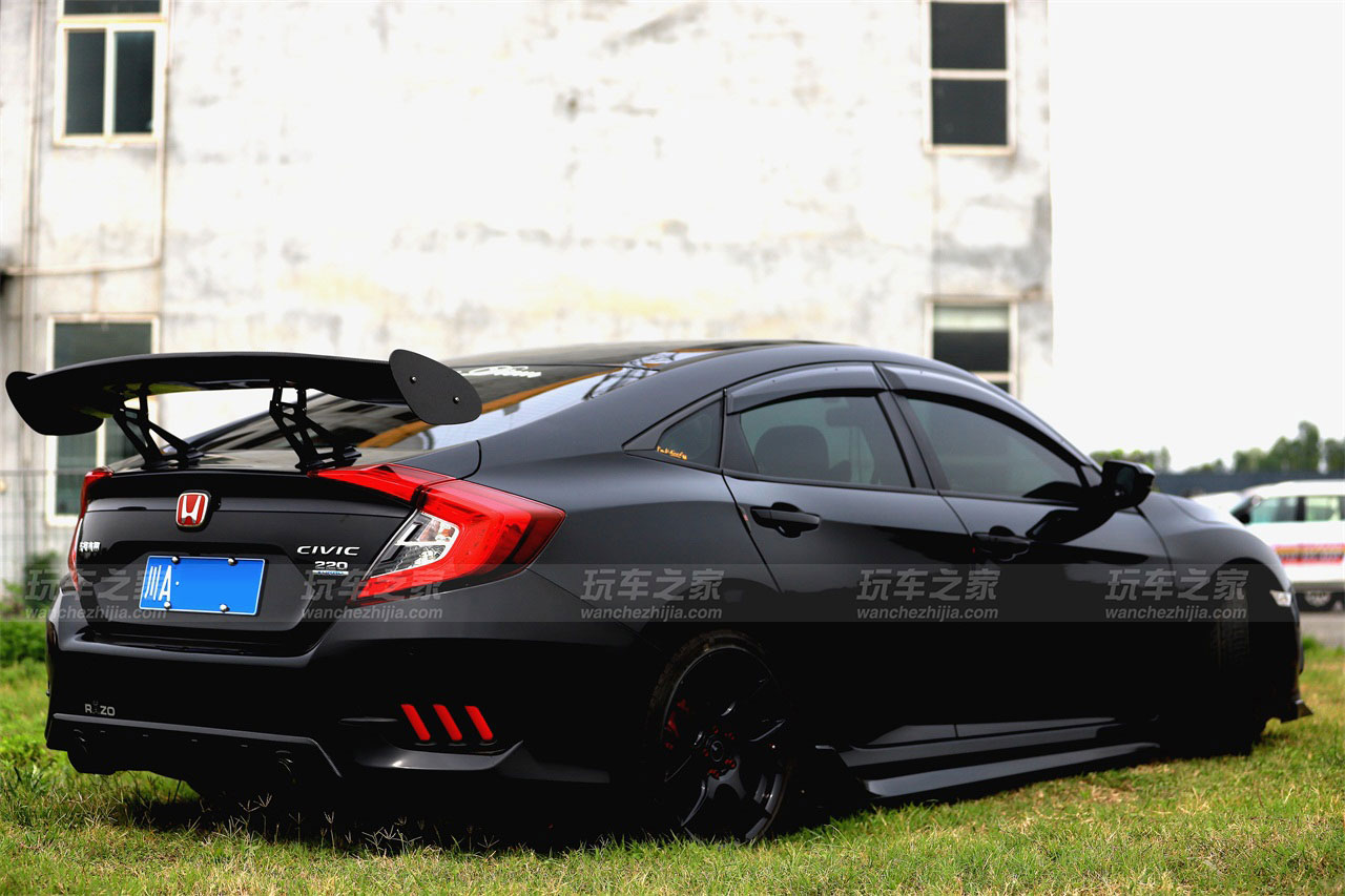 十代思域黑武士改装,2014款思域si改装黑武士