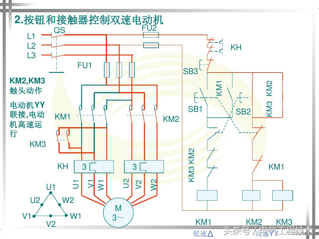 双速高低速控制电路,双速控制电路原理视频