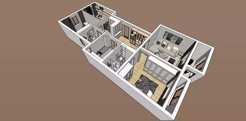 90平米h户型改三室成功案例,120二室改三室最佳户型图