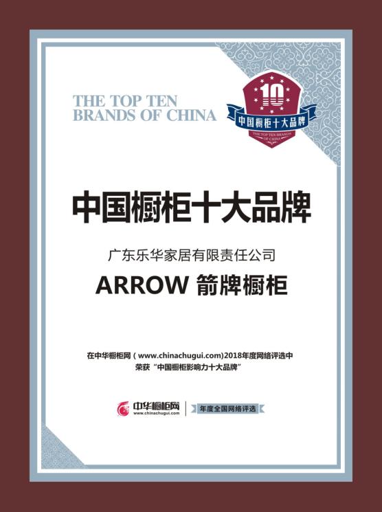 箭牌橱柜十大品牌排名,箭牌定制橱柜介绍