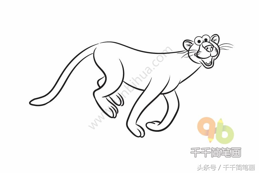 动物园大门简笔画简单又好看,动物园里的熊简单又帅气简笔画