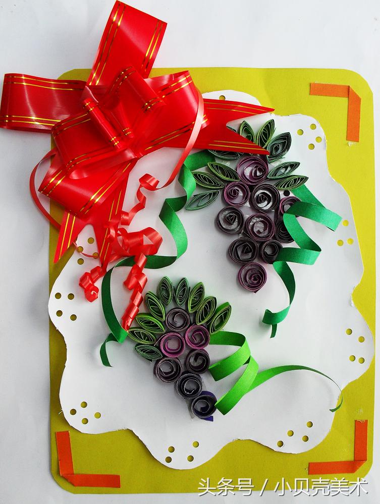 衍纸美术创意作品,衍纸艺术儿童作品