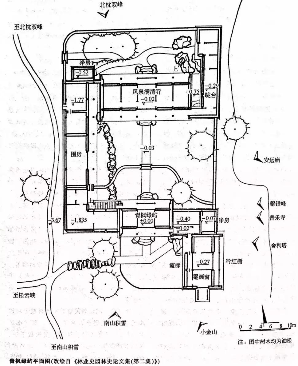 南北方园林设计图,苏式园林平面图