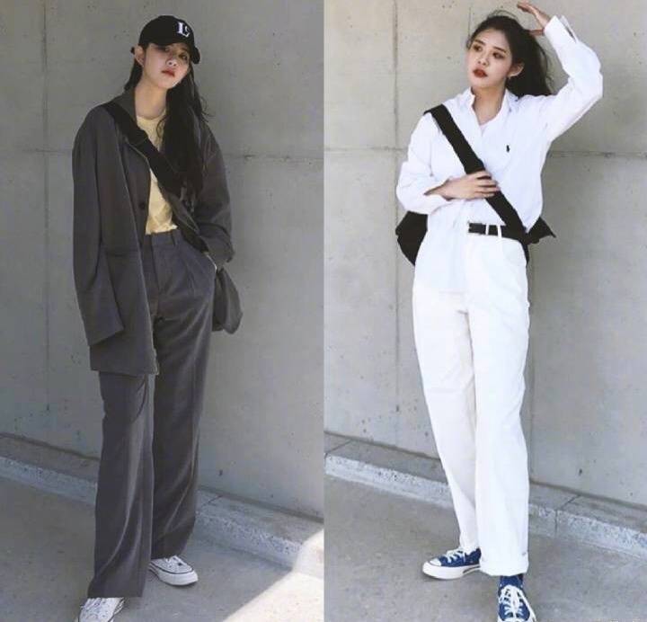 好看穿搭女秋天酷酷的,酷酷girl衣服搭配