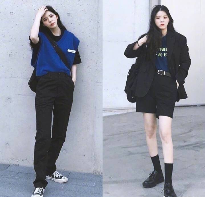 好看穿搭女秋天酷酷的,酷酷girl衣服搭配