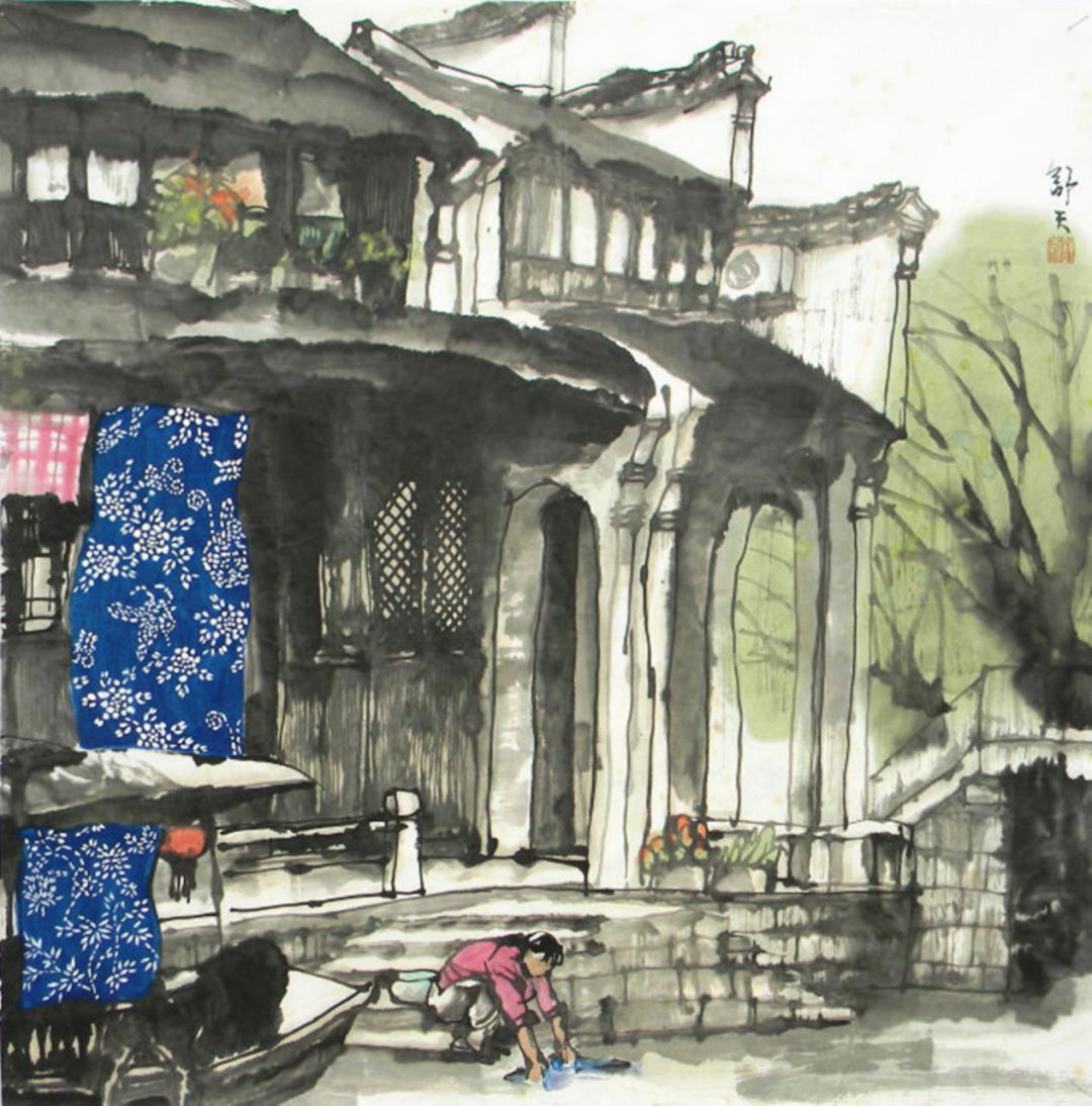 曹天舒水墨画欣赏,曹天舒水墨作品