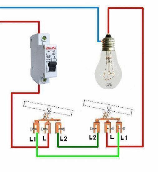 双控四灯的接法,一灯双控三控四控接线图