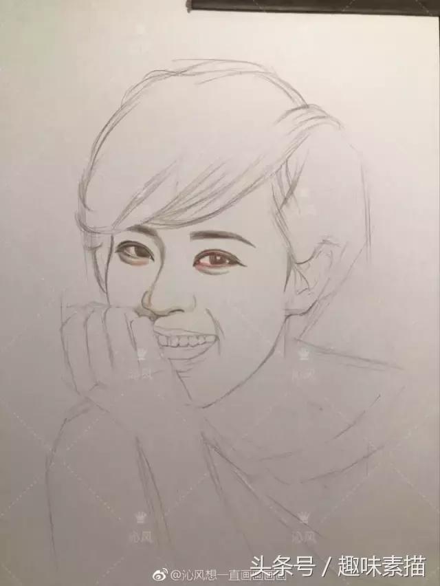 赵丽颖彩铅手绘清晰,赵丽颖彩铅画教程简单