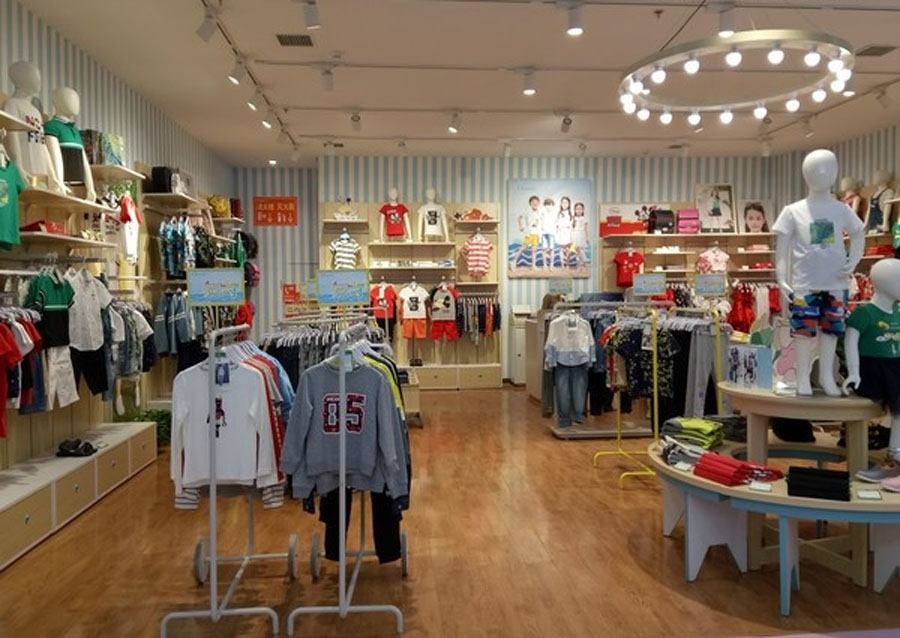 儿童服装店面设计装修效果图,儿童服装专卖店