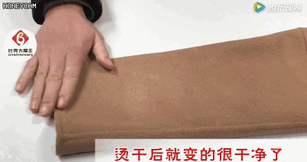 大衣脏了不用洗一条毛巾轻松搞定,大衣脏了一块怎么简易洗