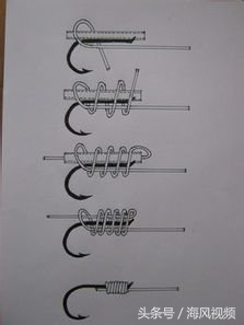 鱼钩的各种绑法图解大全,鱼钩浮漂的绑法图解大全