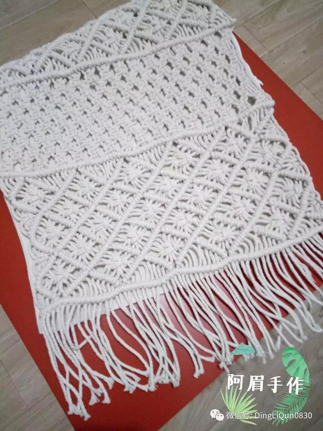 棉线手编吊灯罩教程,绳编灯罩教程