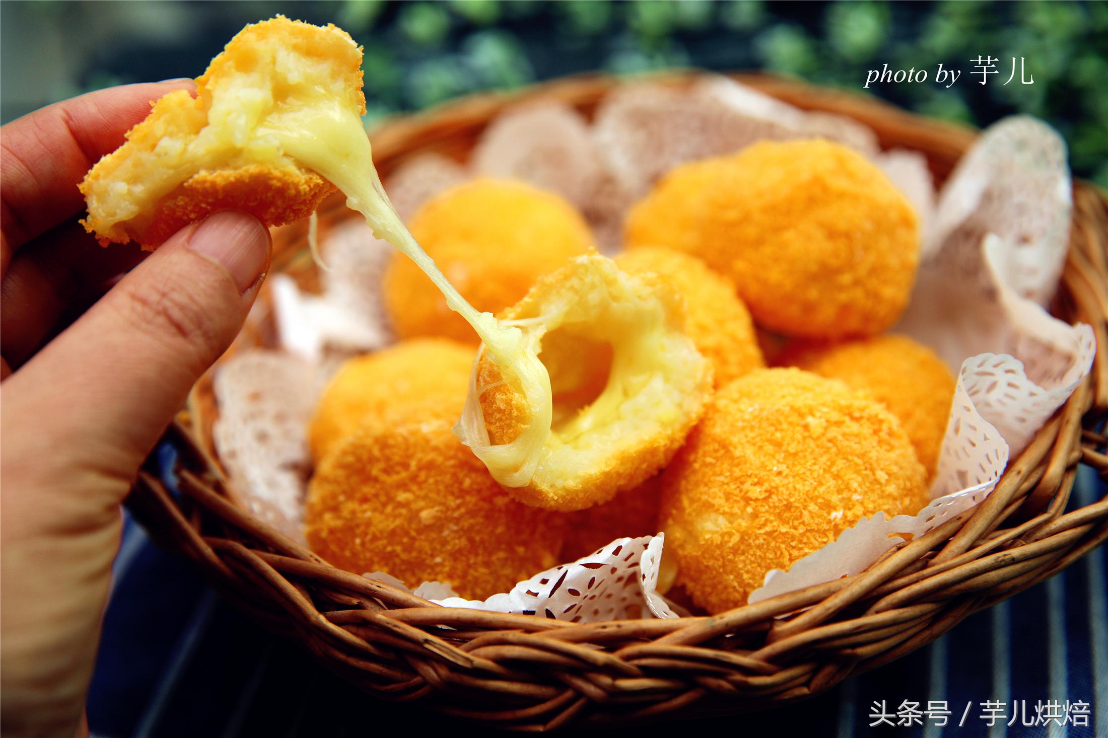 空气炸锅土豆芝士球的做法,烤箱土豆芝士球的各种吃法