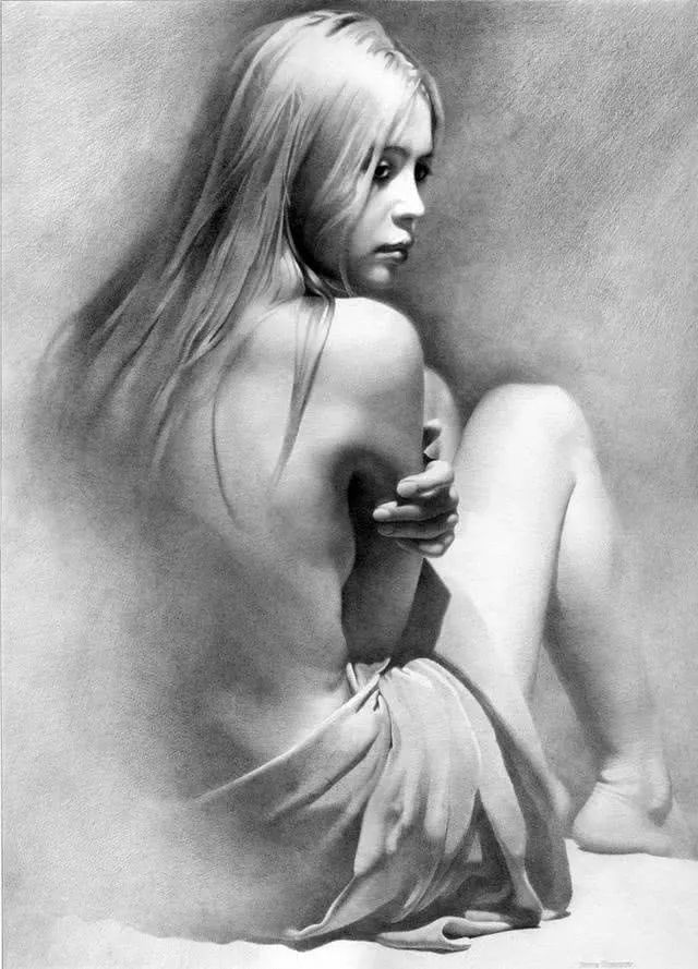 性感、曼妙、婀娜多姿,让人挪不开眼睛的女性人体素描