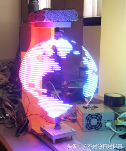 裸眼3d全息投影地球仪,地球仪3d立体悬浮动画