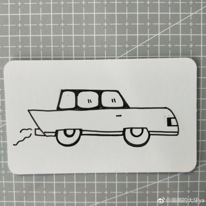 车简笔画救护车,怎么画救护车儿童简笔画