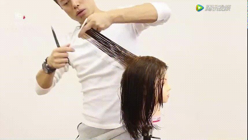 零基础剪长碎发最快的方法,粗头发怎样剪自然的碎发