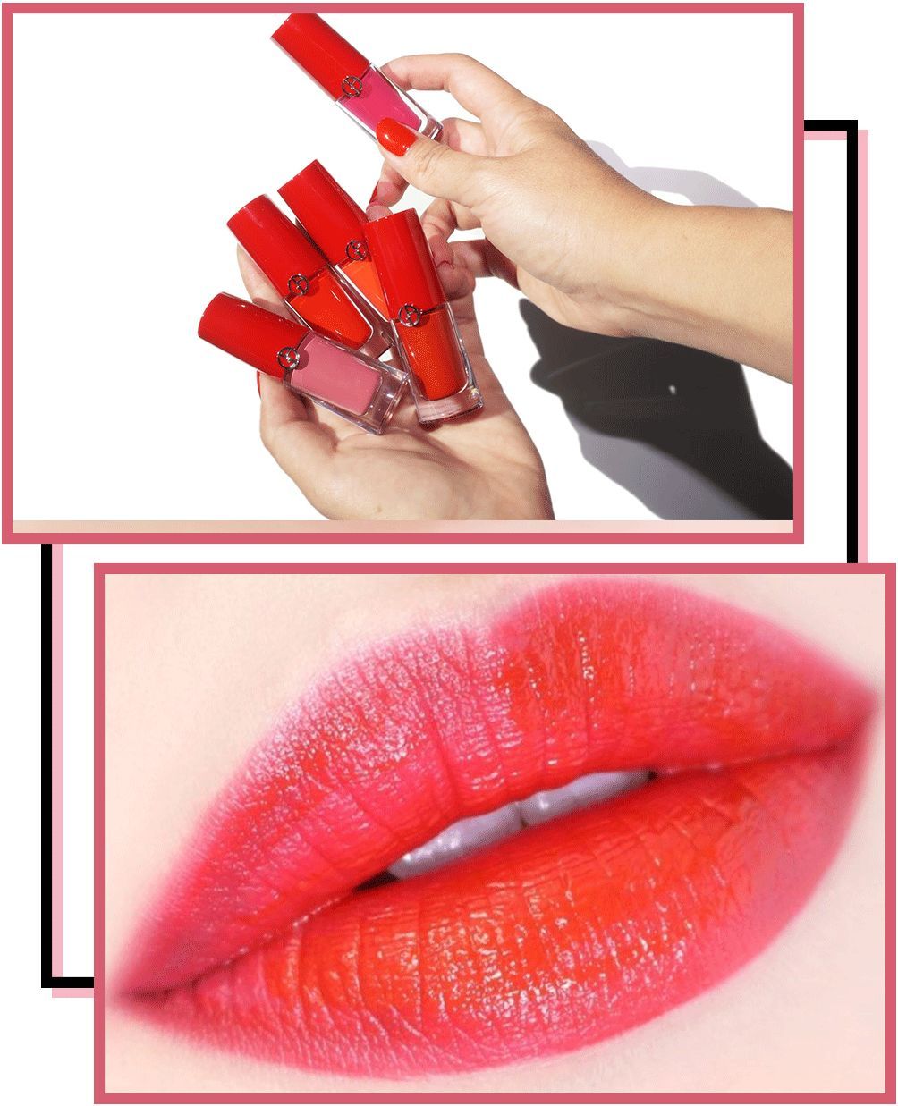 阿玛尼13水唇釉,阿玛尼四号色试色