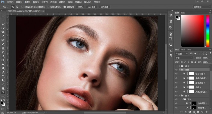 ps精修人像身材拉高步骤流程,ps古装工笔画人像精修教程