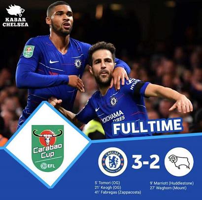 *底卧**还是演员?切尔西德比郡联赛杯无间道戏精贡献诡异乌龙