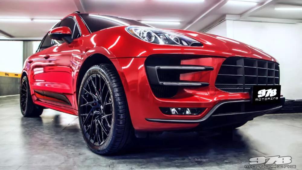 改装保时捷黑色rs轮毂,保时捷黑武士轮毂改装