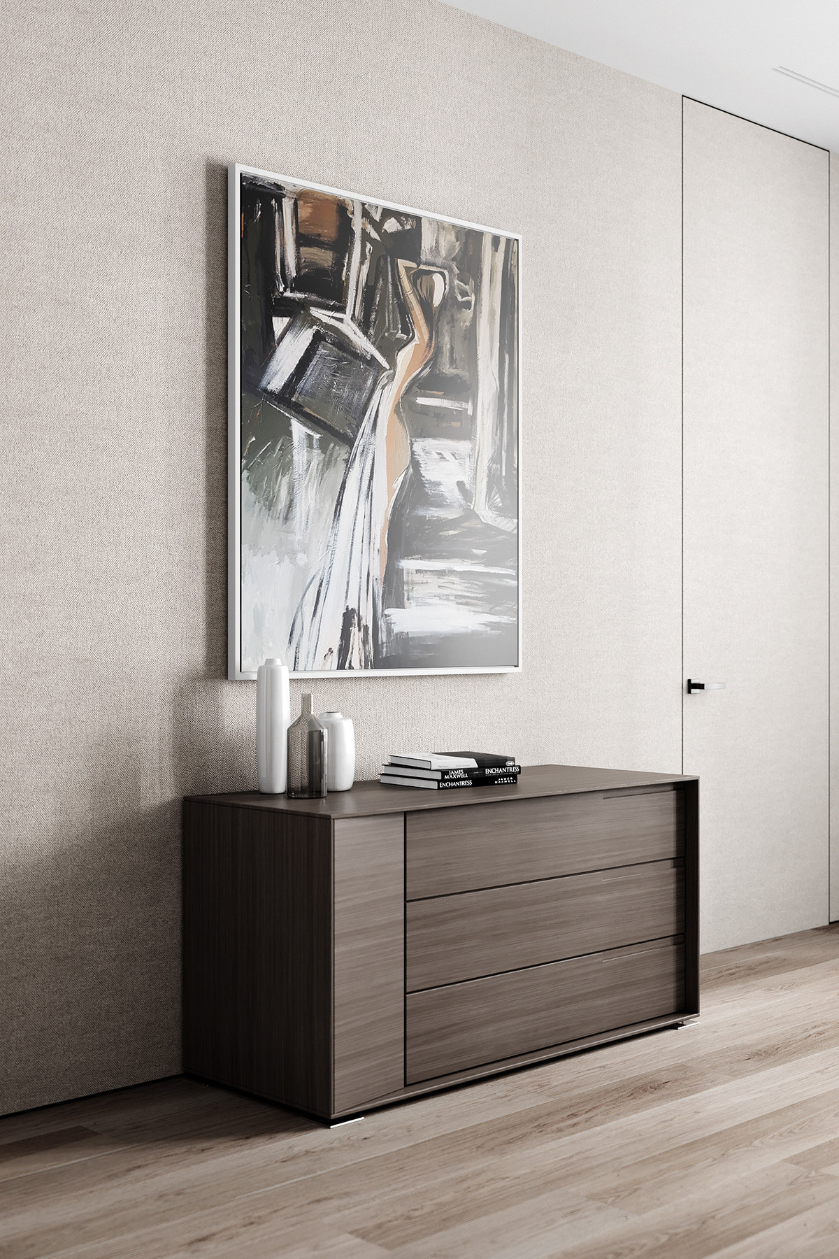 轻奢风格干净的空间,轻奢原木风装修高级感