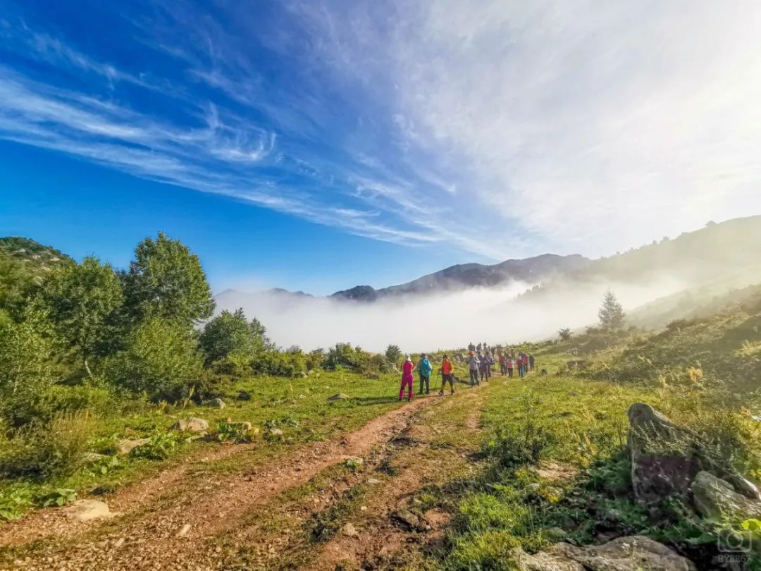 徒步穿越北驼梁完整版,穿越花海古道游记