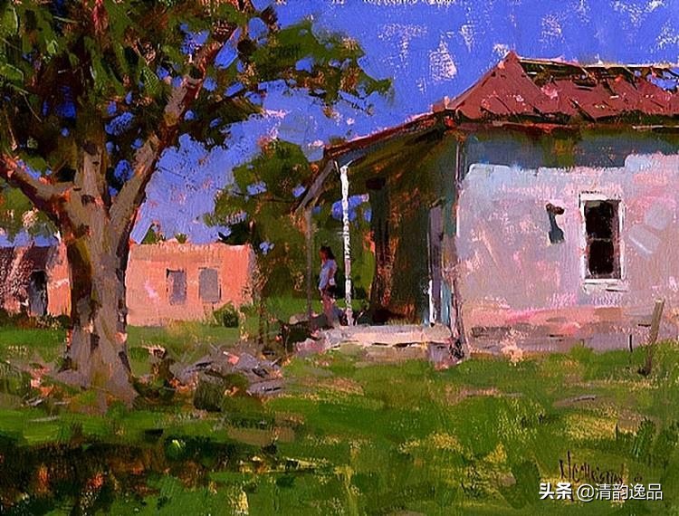 美国艺术家乔biwler油画作品赏析,丽莎印象派油画欣赏