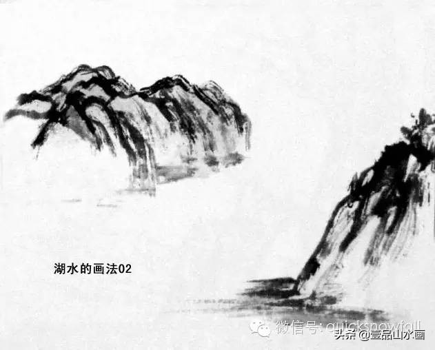 曾刚山水画视频水的画法,山水画教程水粉画