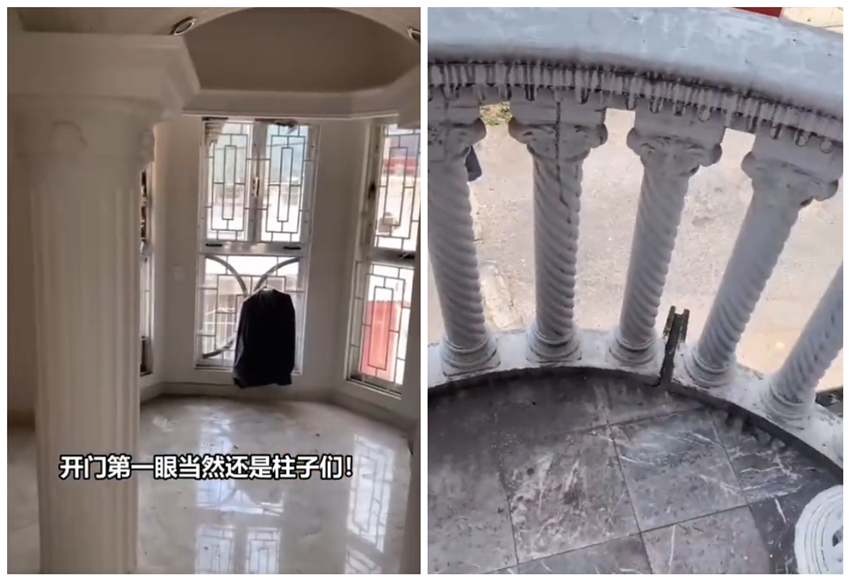 国外装修罗马柱,国外家装奇葩罗马柱