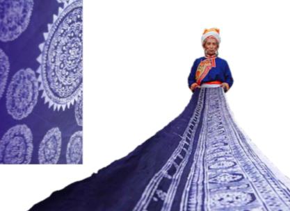 珙县苗族蜡染服装图片,珙县苗族蜡染冰纹