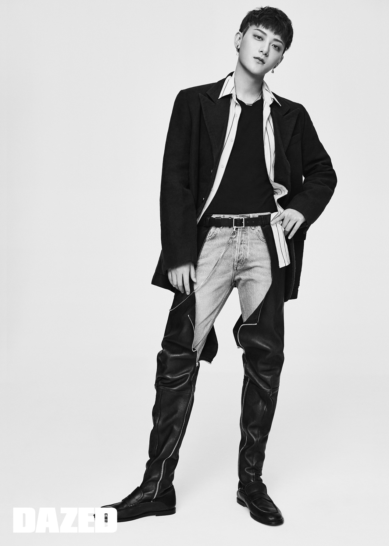 黄子韬综艺龙须发型,黄子韬封面照