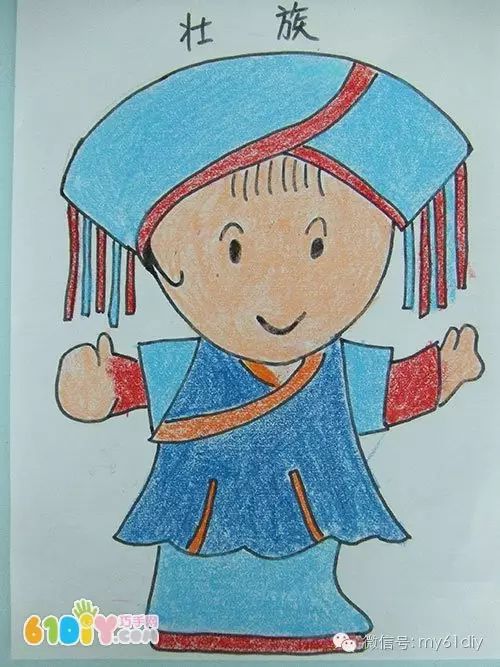 各族儿童简笔画的图片,56民族儿童简笔画大全