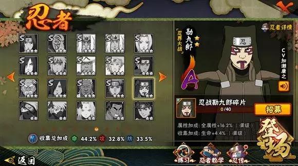 火影手游金币团购忍者有哪些,火影手游298直购忍者强度排行