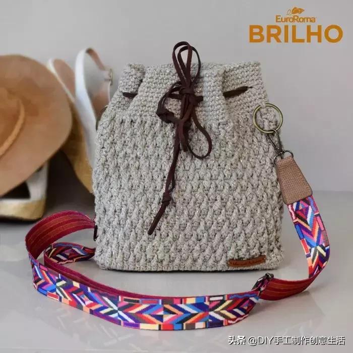简单易学的编织包包教程,教程手工编织包包夏天大容量