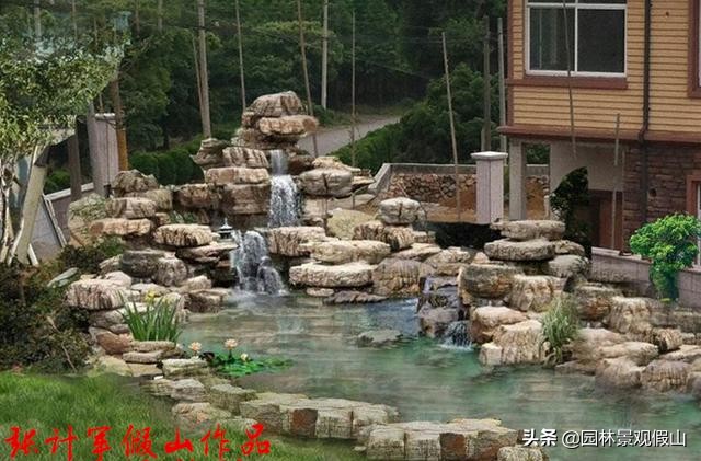 盆景假山用什么草点缀,室内景观假山鱼池绿化