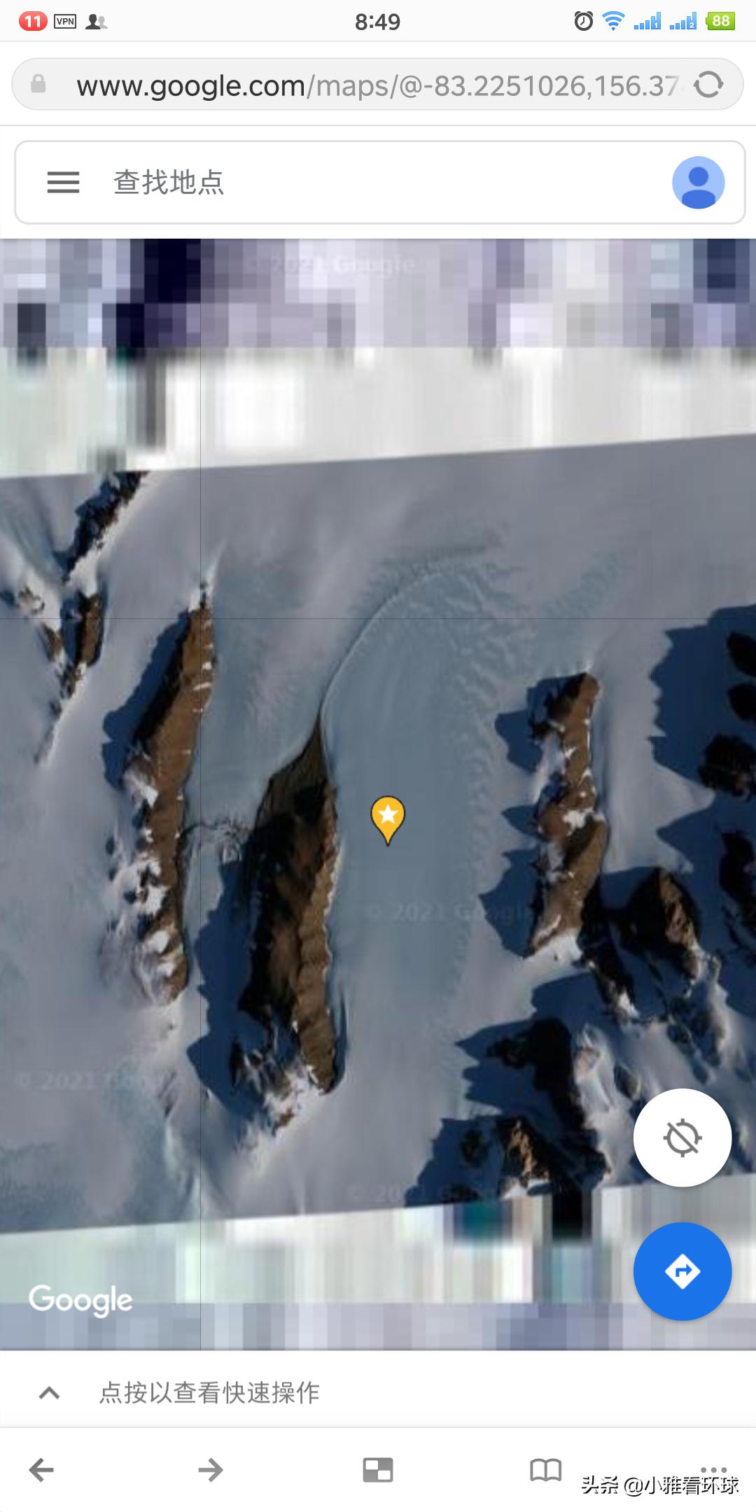 谷歌早期南极地图,谷歌地图南极洲神秘图案