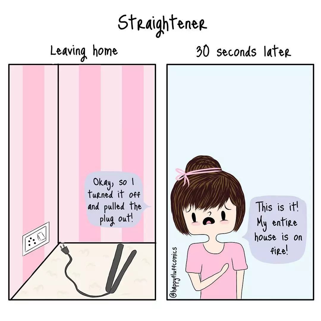 日常女性插画,女性插画生活日常