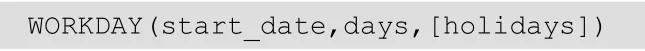 工作日核算函数,excel工作日时间差函数