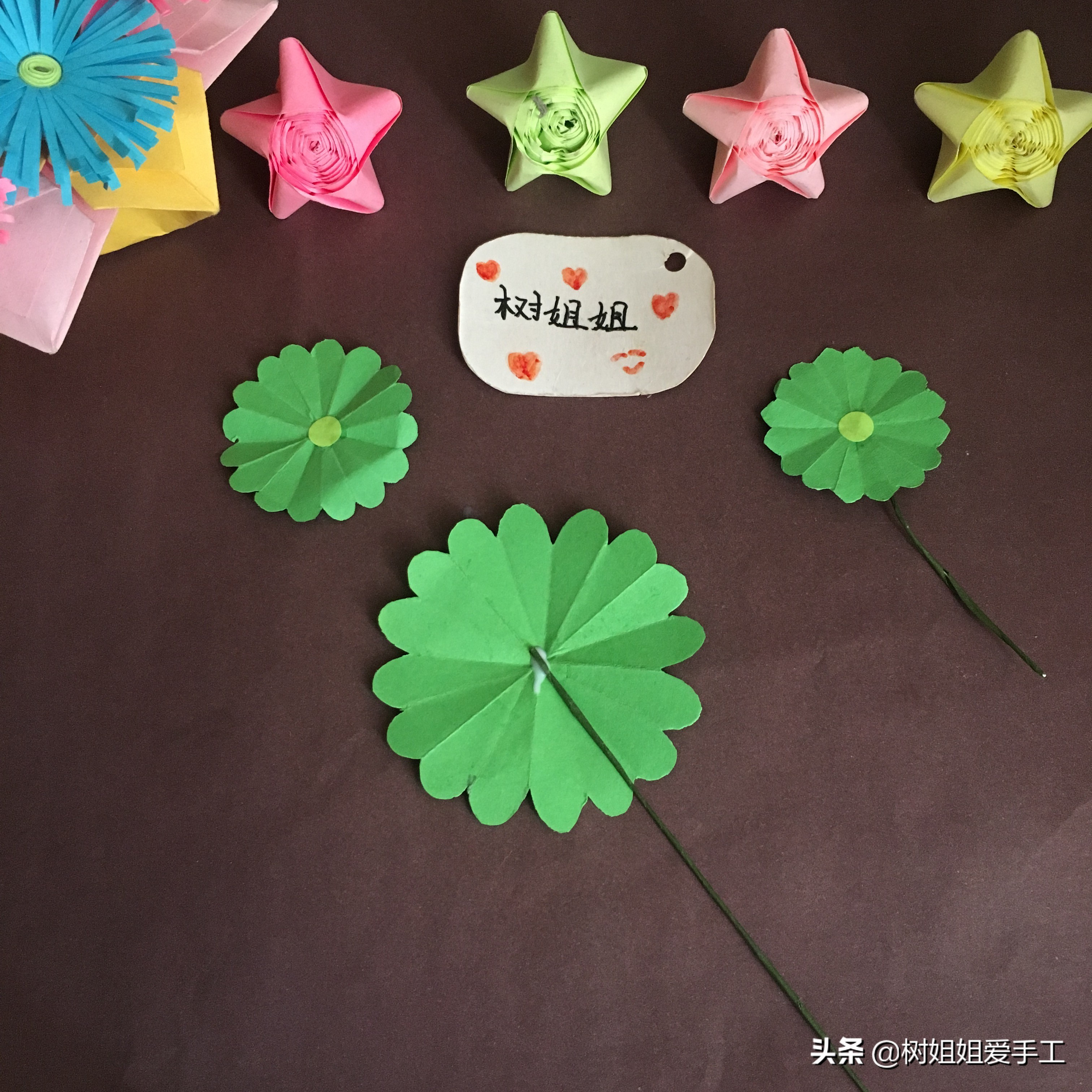 植物折纸：铜钱草盆景制作的方法（含花盆制作教程）