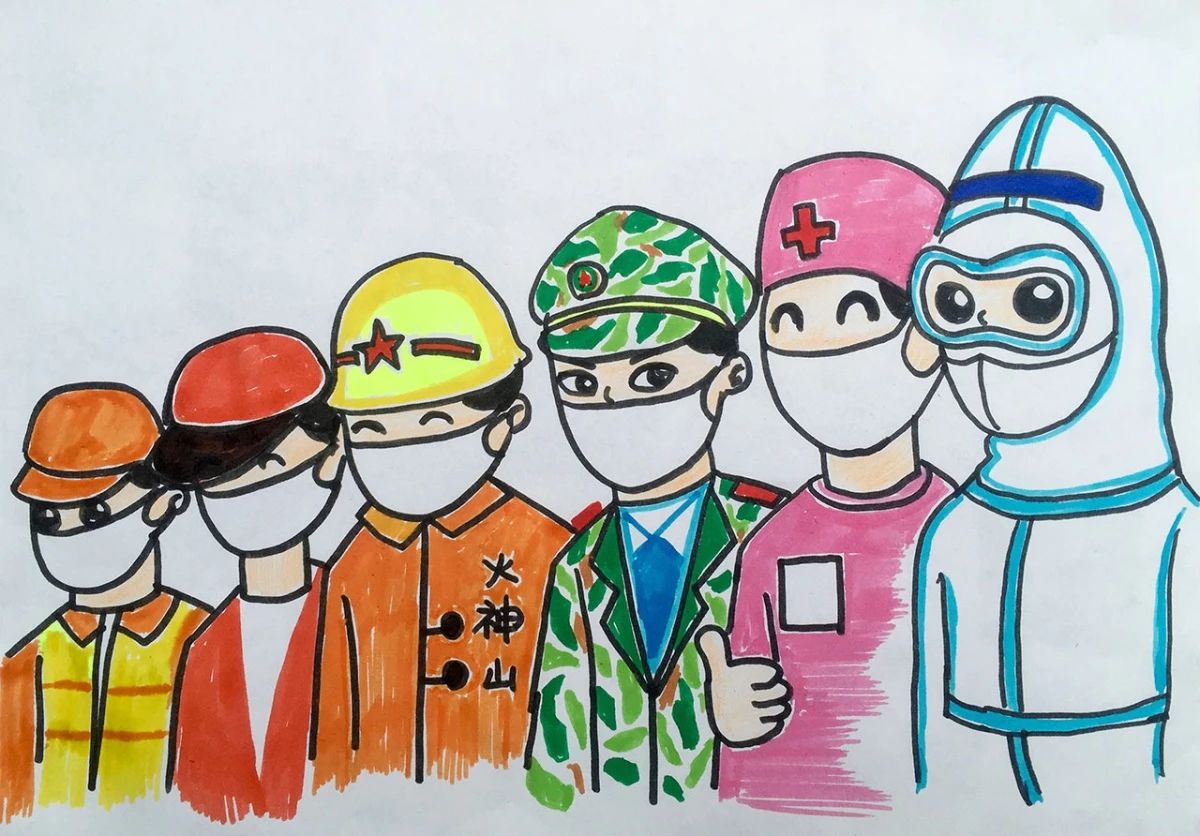 《抗病毒警察》--美美老师教你学画画