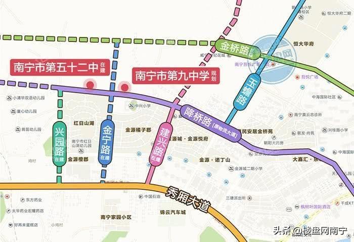 南宁九中高中部新校区最新消息,南宁九中兴宁校区何时竣工